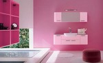 3д проект с визуализация на шкафове за баня модернистични