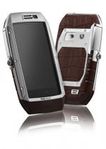 LINK Stainless steel & brown alligator