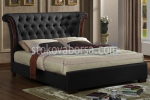 легло Chesterfield в черен цвят