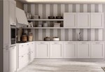 луксозни ъглови бели кухни масив дълготрайни