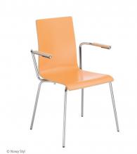 Кафе стол CAFÉ VII ARM chrome