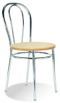 Кафе стол TULIPAN wood chrome
