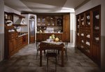 кухни с таблен фурнир с плот технически камък