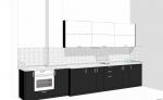Проектиране и изработка на модерни кухненски мебели магазин