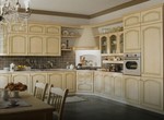 лукс кухни масив с плавни механизми