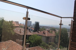 парапет за тераса от инокс и стъкло