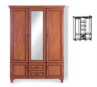 Трикрилен гардероб 199,5/145/61,5см