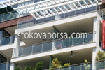парапет за тераса от инокс и стъкло