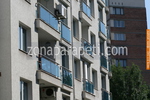 парапет за тераса от инокс и стъкло