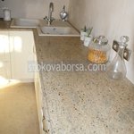 гранита заканчивается в пользовательских столешницы кухни