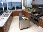 пользовательские кухня мрамора