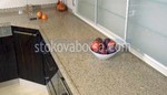 пользовательские кухня мрамора