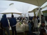 мембранна тента по поръчка за ресторант