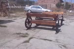 изработка на битова дървена маса с пейки