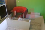 Модел детска стая с двуетажно легло