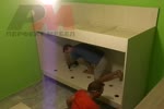 Поръчкова детска стая с двуетажно легло