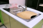 Поръчка на модерни кухненски мебели за мивка