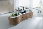 интериори за кръгли мебели с врати без дръжки